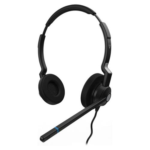 Cuffie microfono filo QD Call Center Headset Black HQ511