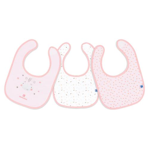 Set bavaglini 3 pz Hippo Dream Pink 31303030030