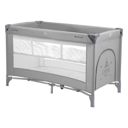 Lettino viaggio pieghevole 2 livelli (124x65x76,5cm) SO GIFTED Grey 31003010104