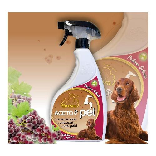 Disinfettante spray Aceto 8° cucce cani rosso antico flacone vapo 700 ml