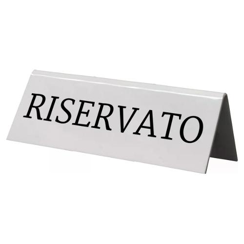 Segnaposto Tavolo Riservato 5 pz (10x4,5x5,2cm) SECURIT Bianco TN RES IT WT