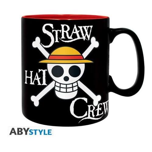 Tazza mug Ceramica (460ml) Logo Straw Hat Crew ONE PIECE Nero ABYMUGA451