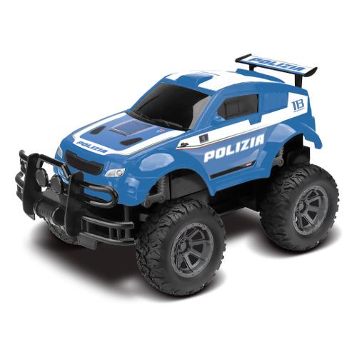Radiocomando Fuoristrada 27 MHz scala 1:16 (25cm) POLIZIA Azzurro 2441