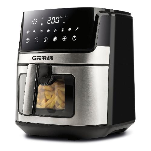 Friggitrice ad aria (6,5L) FRIGGISANO Visual Silver e Black G10167