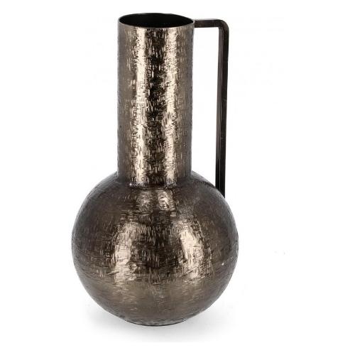 Vaso Alluminio (20,5x37cm) Bottiglia decorativa LATHE Antracite 0184221