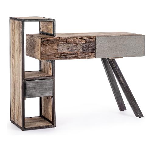 MANCHESTER Consolle Legno e Grigio (120cm) Mobile KIT