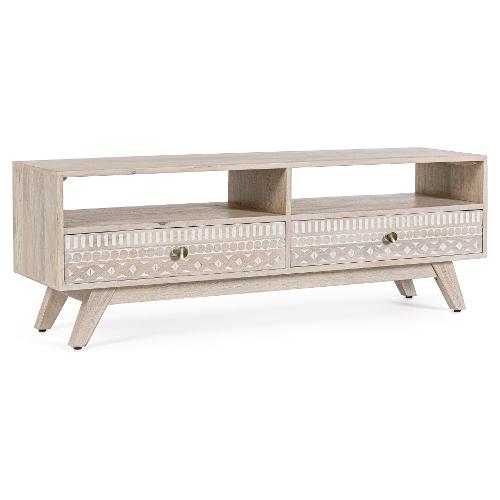 INDIRA Base soggiorno Legno (130x35x45cm)