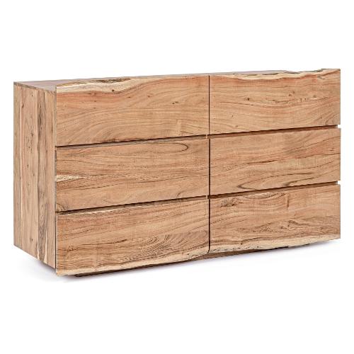 ARON Comò 6 Cassetti Legno