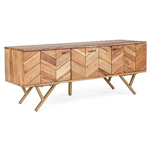 RAIDA Base soggiorno Legno (130x40x51cm)