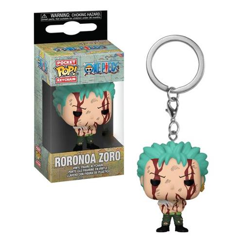 POP POCKET KEYCHAIN One Piece Roronoa Zoro with Blood 76880