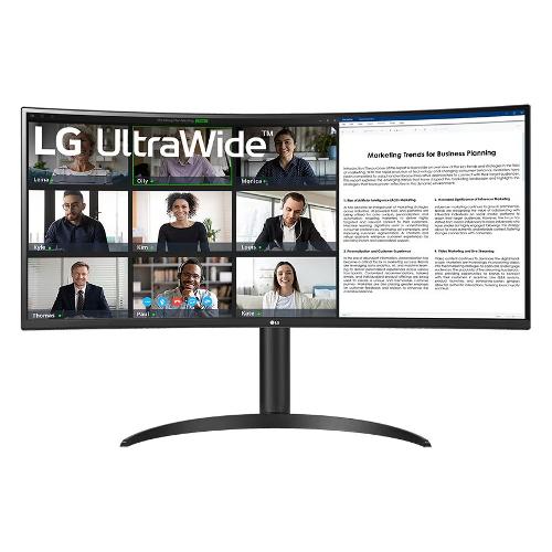 Monitor 34" 2K 1440p ULTRAWIDE WQHD Curvo Black 34BR55QC B AEU