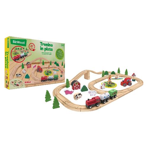 Pista treno Legno 47 pz SIR WOOD Multicolor 42401