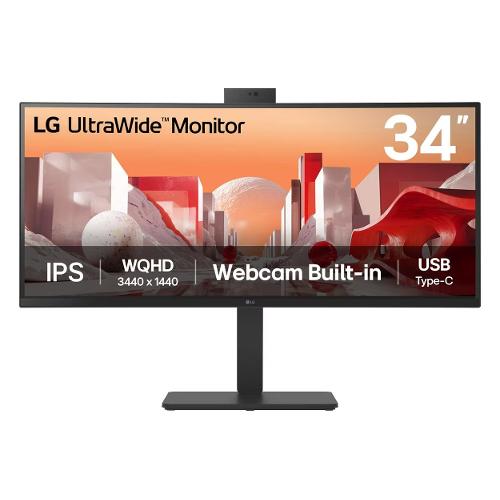 Monitor 34" ( IPS 2K 1440p 60Hz ) ULTRAWIDE WQHD Curvo Black 34BA85QE B AEU