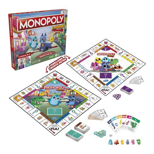 Junior 2 in 1 gioco in Italiano MONOPOLY F8562103