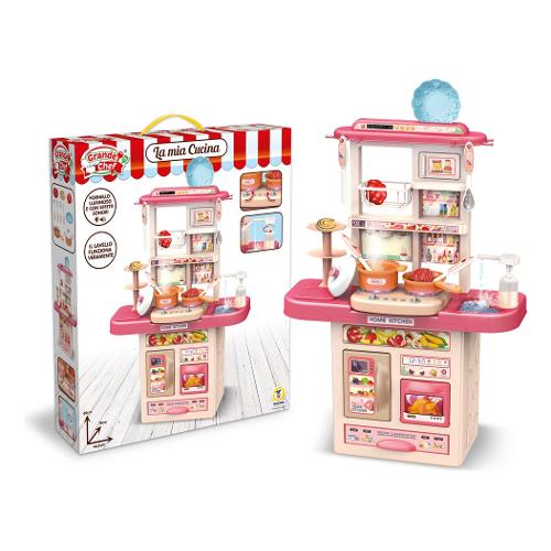 Cucina giocattolo con accessori ed effetti luminosi e sonori (46,5x19x65cm) GRANDE CHEF 80029