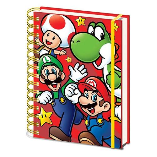 Gadget SUPER MARIO Taccuino A5 Red SR72403