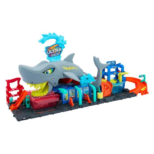 Autolavaggio mega squalo let's race HOT WHEELS HTN82
