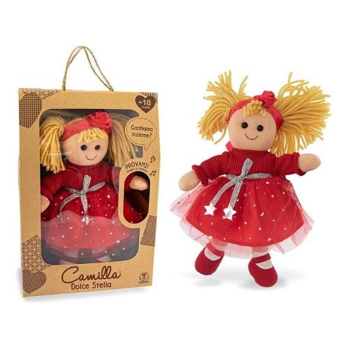 Bambola Dolce Stella Invernale in pezza con voce (35cm) CAMILLA 68002