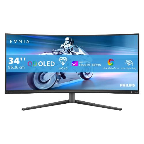 Monitor 34" ( OLED 3440x1440 UWQHD 175Hz ) EVNIA 6000 Curvo Ardesia scura 34M2C6500 00