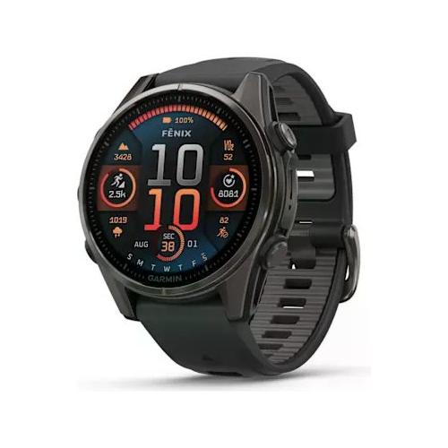 Smartwatch ( AMOLED ) FENIX 8 Sapphire e Carbon gray 43 mm 010 02903 21