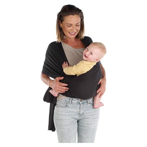 Marsupio infanzia Foulard portabebè con cintura (max. 20 Kg ) WRAP Black 60250 T62