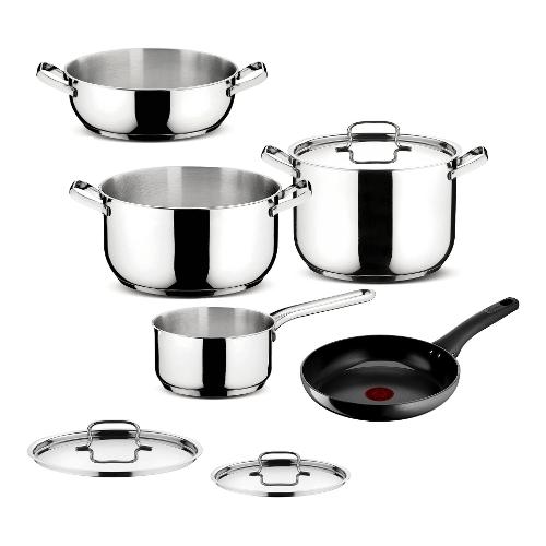 Batteria pentole Inox 8 pz STARTER CHEF Cromo lucido 010740600008