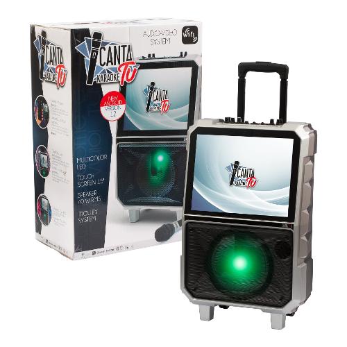 Karaoke Trolley con microfono Wireless CANTA TU Silver CTC27000