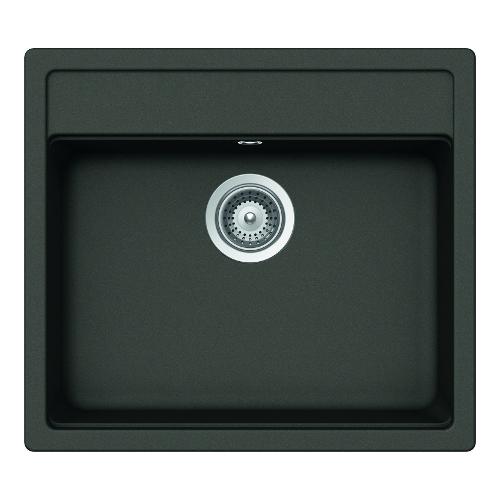 Lavello 1 vasca (57x51cm) NEMO Asphalt Ruvido opaco NEMN100043