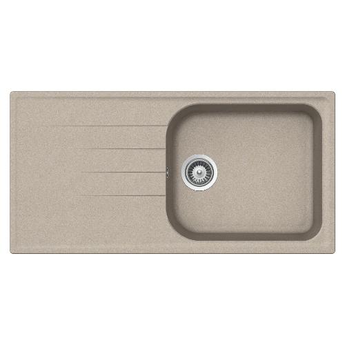 Lavello 1 vasca (100x50cm) LITHOS Avena Ruvido opaco LITD100LA58N