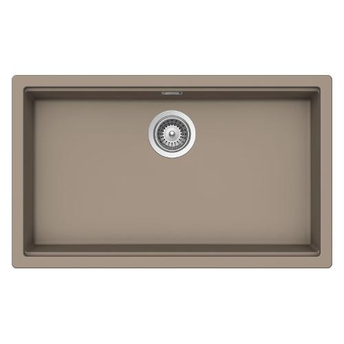 Lavello 1 vasca (75,6x45,6cm) KIRUNA Tortora Satinato opaco KIRN100XLA76