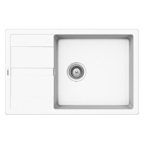 Lavello 1 vasca (78x50cm) PRIMUS Bianco assoluto Ruvido opaco PRID100SAP01