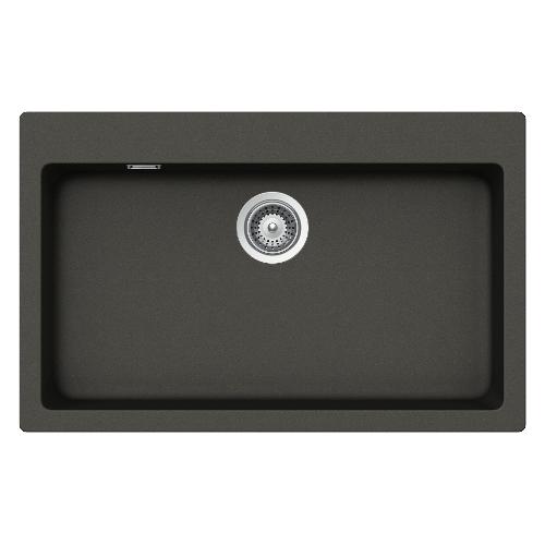 Lavello 1 vasca (79x50cm) PRIMUS Asphalt Ruvido opaco PRIN100AP43