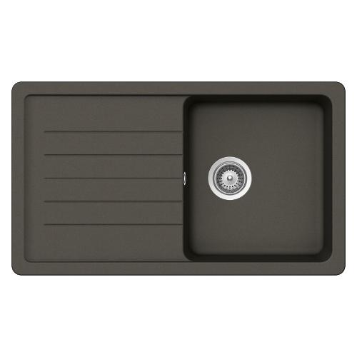 Lavello 1 vasca (86x50cm) ELEMENT Asphalt Ruvido opaco ELED100A43