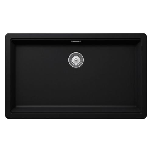 Lavello 1 vasca (72,4x43cm) GALAXY Nero puro Satinato opaco GALN100XLU84