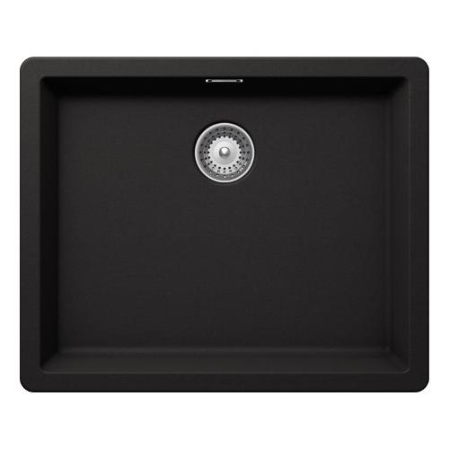 Lavello 1 vasca (53x43cm) BROOKLYN Nero assoluto Ruvido opaco BYKN100LU13