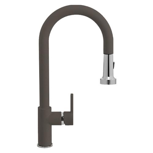 Miscelatore lavello semiprofessionale doccetta AQUAALTO Asphalt SXALTD43