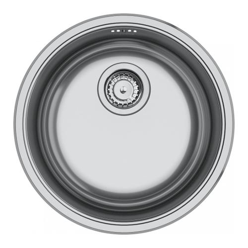 Lavello 1 vasca (43,5cm) Rox 610-38 Xs RONDO Inox Spazzolato 101 0692 523