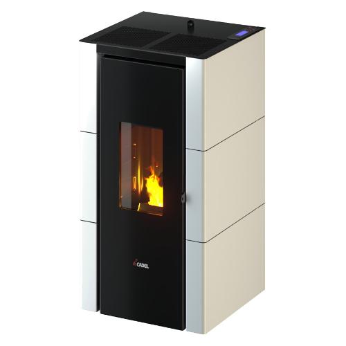 Stufa pellet 7kW CRISTAL 7 T2 White 5 stelle 7024017