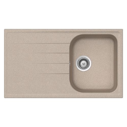 Lavello 1 vasca (86x50cm) LITHOS Avena Ruvido opaco LITD100A58N