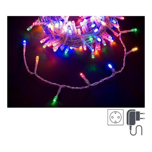 Filo Trasparente 300 luci - LED Multicolore (12 + 2 mt) 8 Giochi di luce IP44 0921913