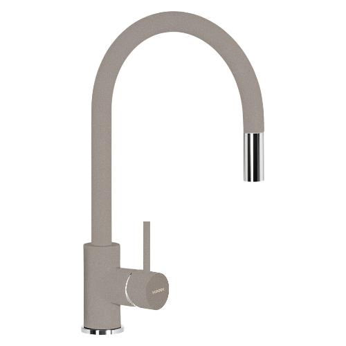 Miscelatore lavello doccetta estraibile AQUASTAR Grigio tortora SXSTAR42