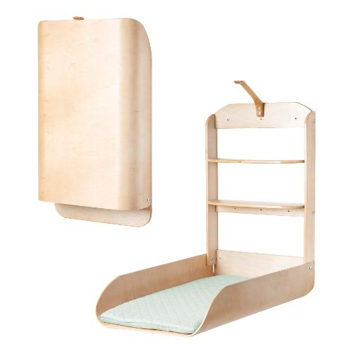 Fasciatoio pieghevole da parete (49x76,5x85cm) WALLY Naturale 070 5500