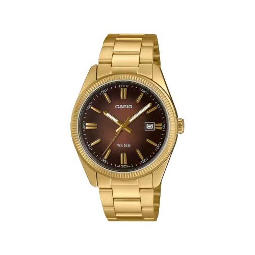 Orologio STANDARD Gold e Brown MTP 1302PGC 5AVEF