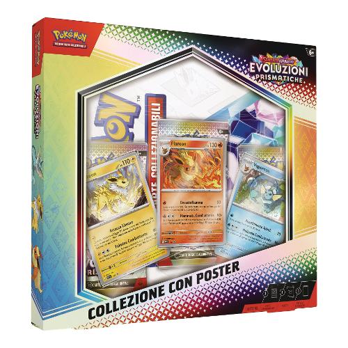 Carte gioco POKÉMON Scarlatto Violetto Evoluzioni Prismatiche con poster PK10043