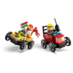 Pack veicoli da corsa: pizzaiolo contro pompiere LEGO® City