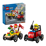 Pack veicoli da corsa: pizzaiolo contro pompiere LEGO® City