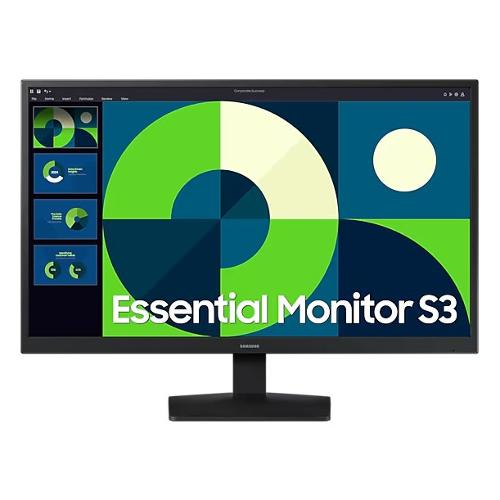 Monitor 24" Full HD 1080p ESSENTIAL S3 Black LS24D310EAUXEN