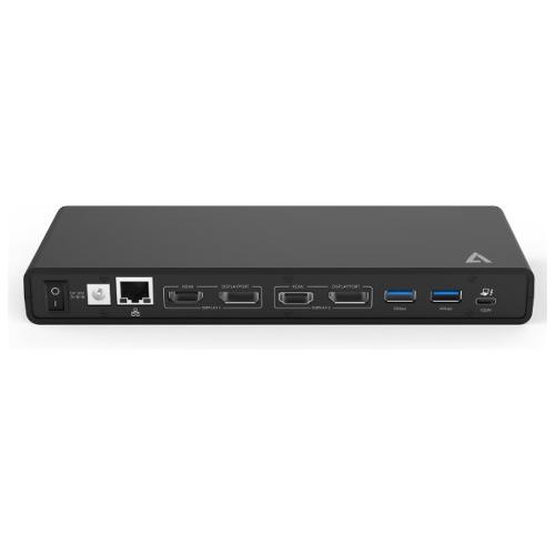 HUB 6 in 1 USB C DisplayLink UHD Black UCDDS2