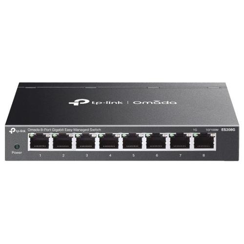 Switch di rete 8 porte OMADA Easy Managed Black ES208G Gigabit (1000Base-TX)