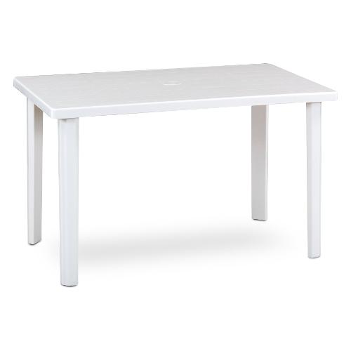 Tavolo da esterno polipropilene MARSHALL Fisso Bianco (120x70x72cm) 54